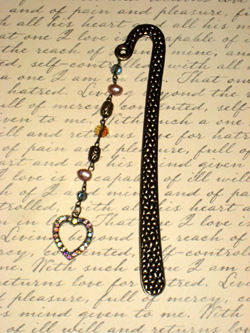 Antique Heart Bookmark