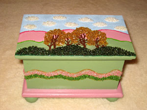 Beaded Landscape Box