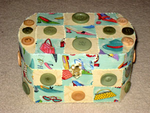 Fabric & Buttons Box