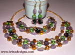 Amethyst Garden jewellery set