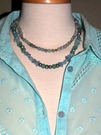 Aquamarine Dream Necklace Third Way to Wear