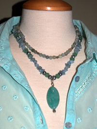 Aquamarine Necklace Second Way to Wear