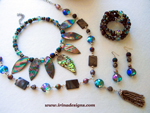 Aurora Leaves jewellery set