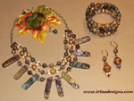 Autumn Forest Muse jewellery set