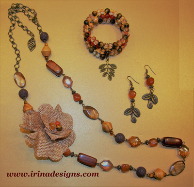 Autumn Bouquet jewellery set