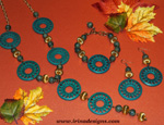 Autumn Circles jewellery set