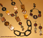 Autumn Geometry jewellery set