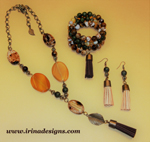 Autumn Tassel jewellery set