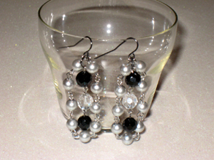 Black & Silver Earrings