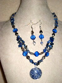 Blue Skies Necklace & Earrings