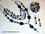 Blue & White Dream jewellery set