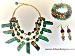 Emerald Rhapsody jewellery set