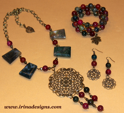 Enchanted Autumn jewellery set