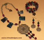 Enchanted Autumn jewellery set