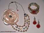 Floral Romance jewellery set