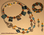 Forest Amber jewellery set