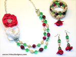 Fuchsia Dream jewellery set