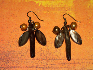 Golden Branches earrings