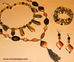 Golden Forest jewellery set