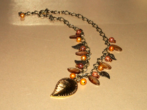 Golden Leaves necklace