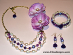 Lilac Fantasy jewellery set