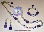 Lilac Garden jewellery set