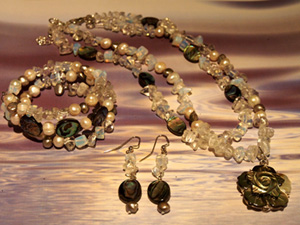 Moon Rose jewellery set