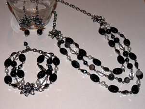 Onyx Glamour Jewellery Set