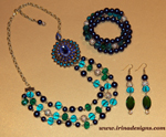 Peacock Dream jewellery set