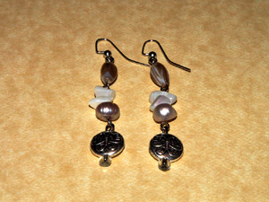Pearl Butterfly earrings