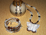 Pearl Butterfly jewellery set
