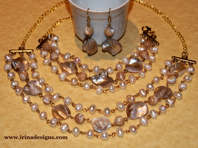 Pearl Fantasy jewellery set