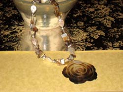 Champagne Rose Necklace