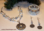 Pearl Snowflake jewellery set