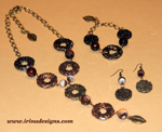 Sardonyx Circles jewellery set