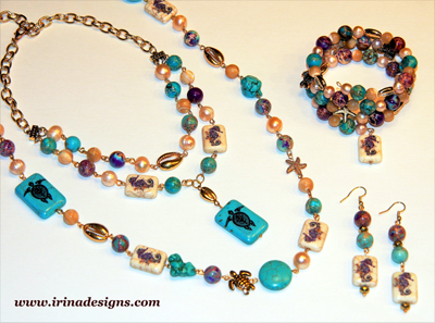 Seaside Beauty jewellery set