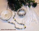 Snow Feather jewellery set