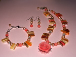 Sunkissed Rose jewellery set