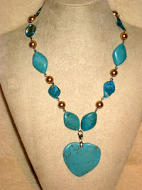 Turquoise Pearl Romance Necklace