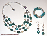 Turquoise Seastar jewellery set