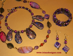 Violet Fantasy jewellery set
