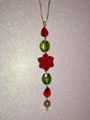 Green & Red Flower Ornament