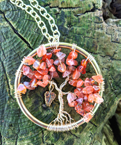 Agate Tree of Life pendant