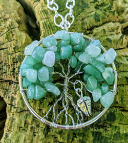 Aventurine Tree of Life pendant