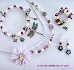 Dragonfly Garden jewelry set