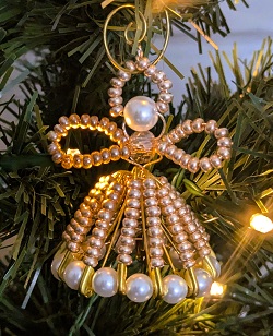Champagne Angel Ornament