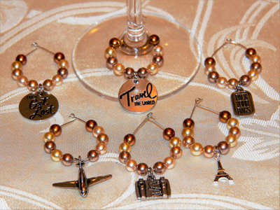 Travel Wineglass Charms